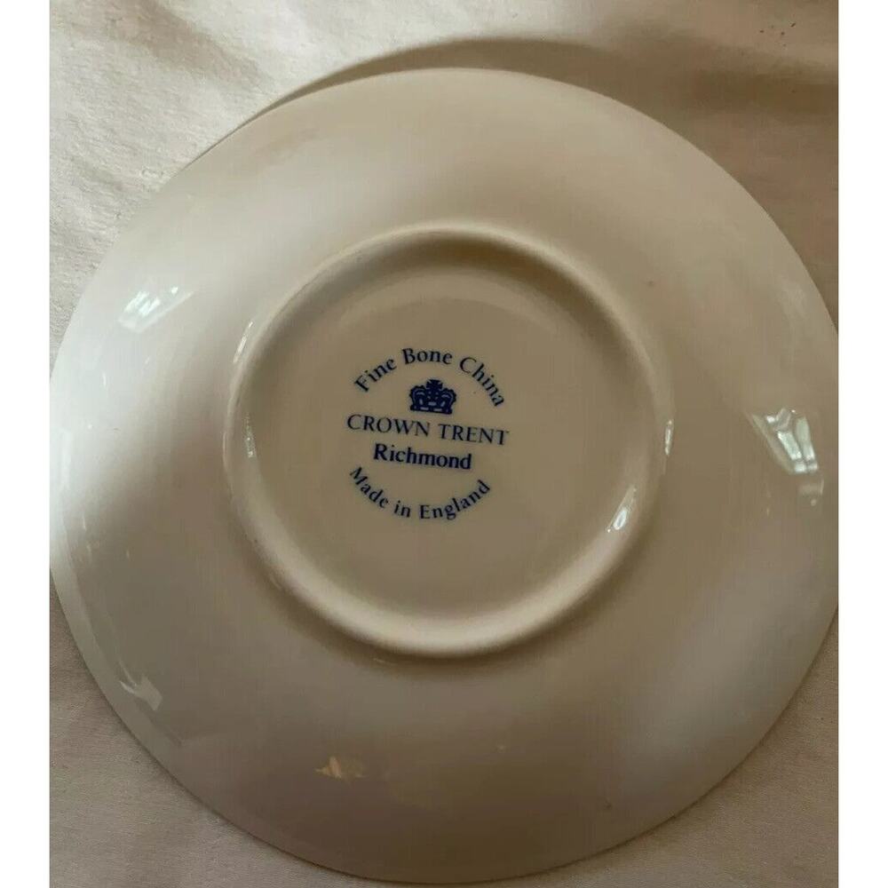 Cup & Saucer Crown Trent Richmond England Fine Bone China Floral Pattern - Picture 3 of 6